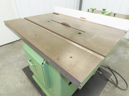 Tannewitz U Woodworking Miter Table Saw 20" Blade 5hp 230/460V Tilting Arbor