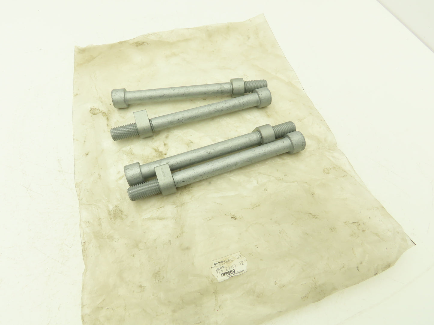 Demag Crane 85825844 KBK II-H Hoist Hex Head Screw Set M16x2.0 Bolt  Lot of 4