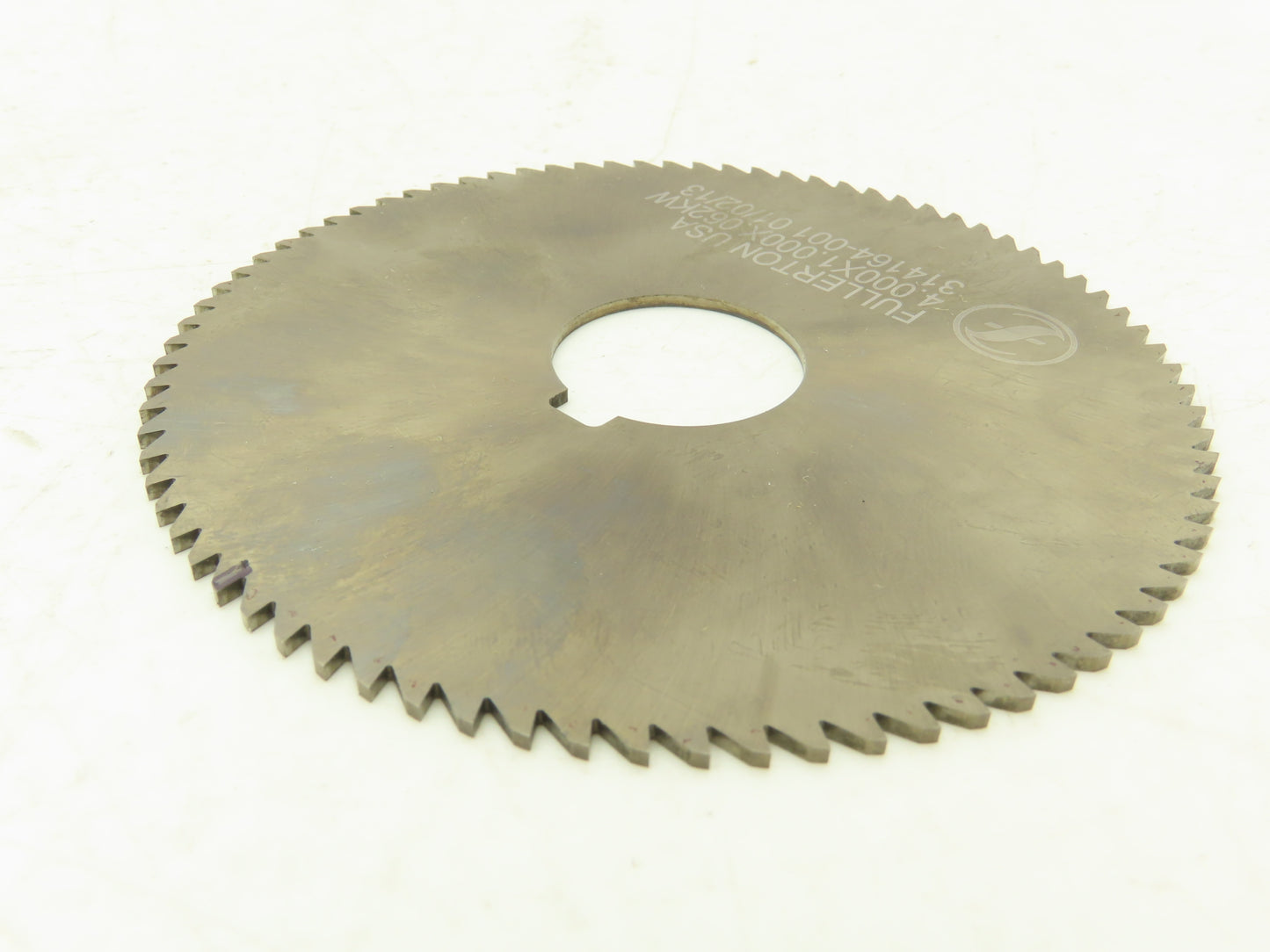 Fullerton 2450097 4" Carbide JIT Saw 1" Arbor .062" Thickness 80 Tooth .260 Key