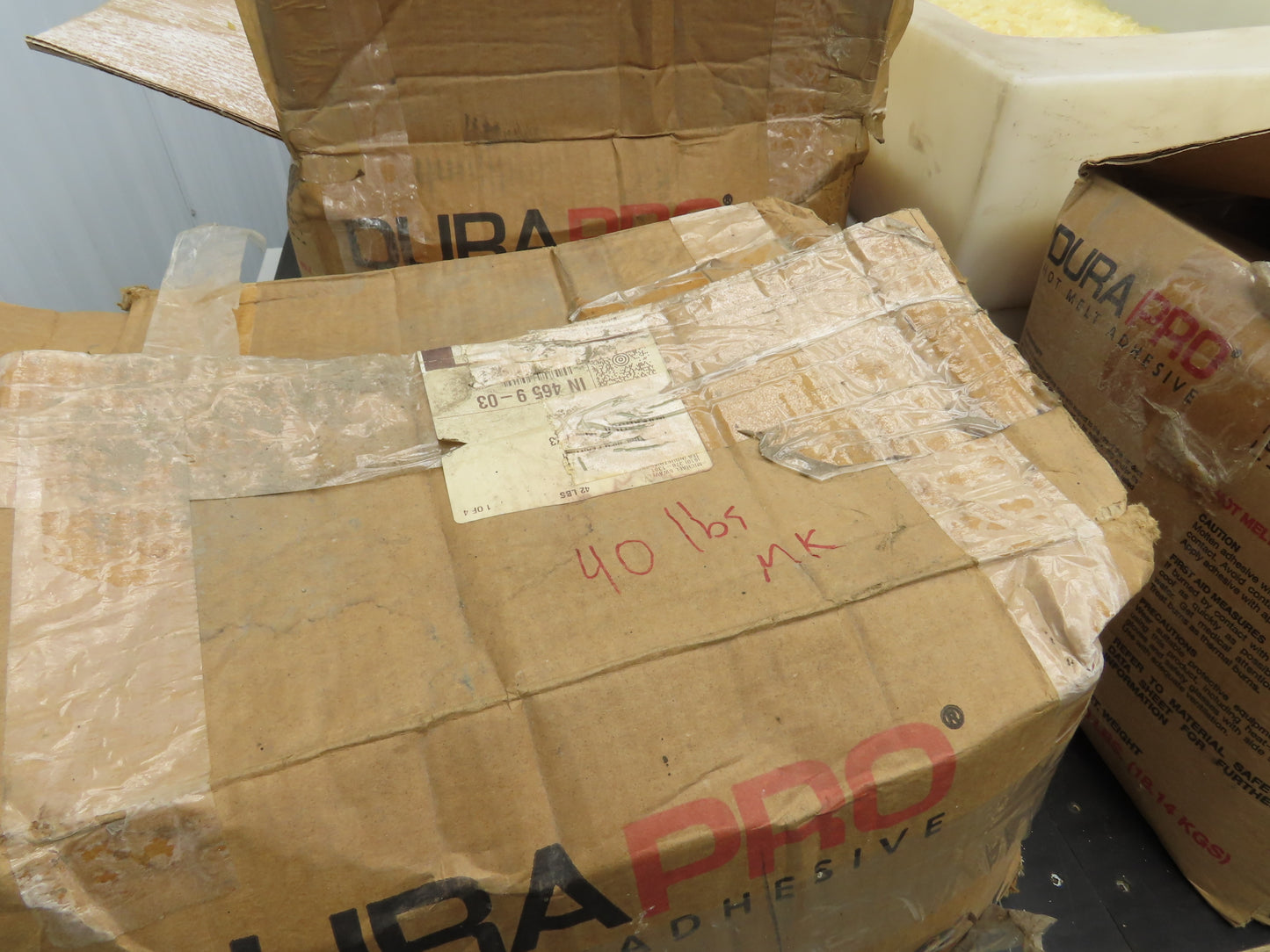 IFS Dura Pro M-235 Hot Melt Glue Chips/Slats Pellets  Bulk Lot 230 Lbs