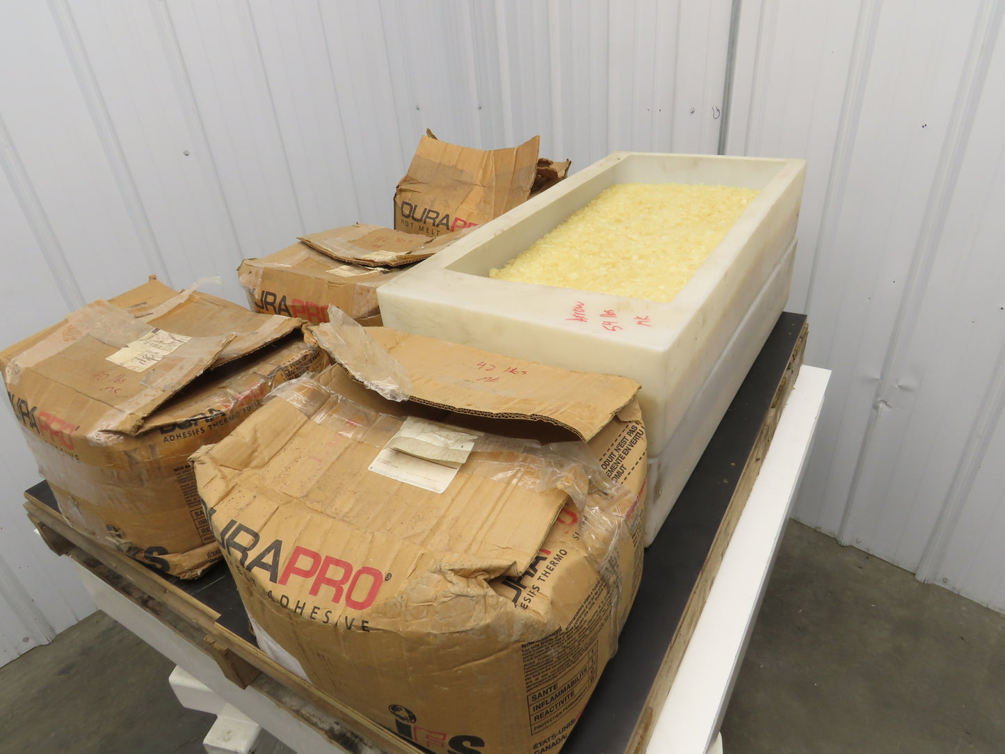 IFS Dura Pro M-235 Hot Melt Glue Chips/Slats Pellets  Bulk Lot 230 Lbs