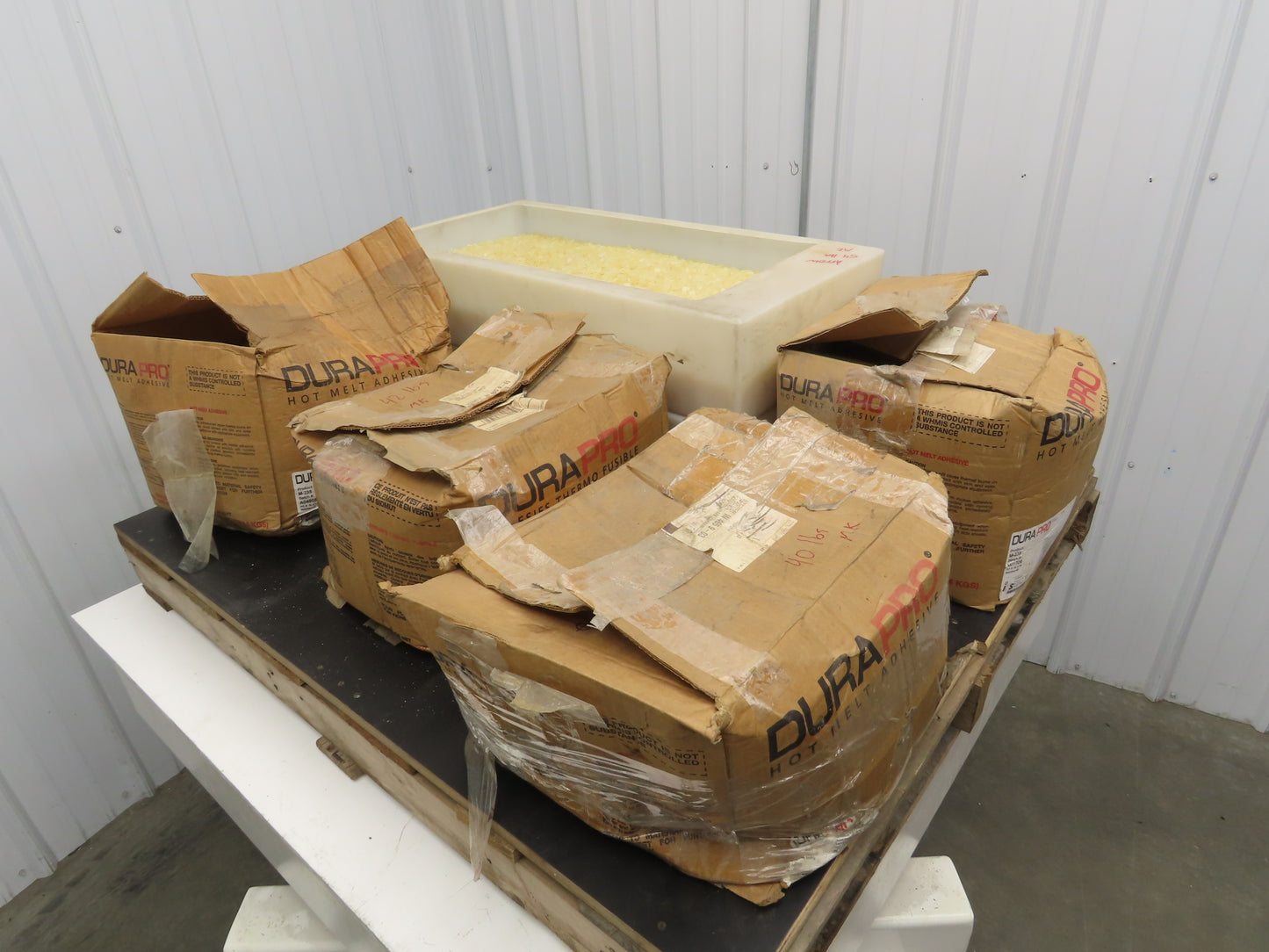 IFS Dura Pro M-235 Hot Melt Glue Chips/Slats Pellets  Bulk Lot 230 Lbs