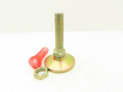 Carr Lane CL-16-SLF Stud Leveling Foot Zink Plated 4" Pad 1" Stud Lot of 4