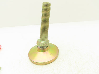 Carr Lane CL-16-SLF Stud Leveling Foot Zink Plated 4" Pad 1" Stud Lot of 4