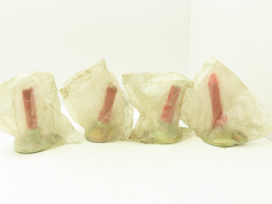 Carr Lane CL-16-SLF Stud Leveling Foot Zink Plated 4" Pad 1" Stud Lot of 4