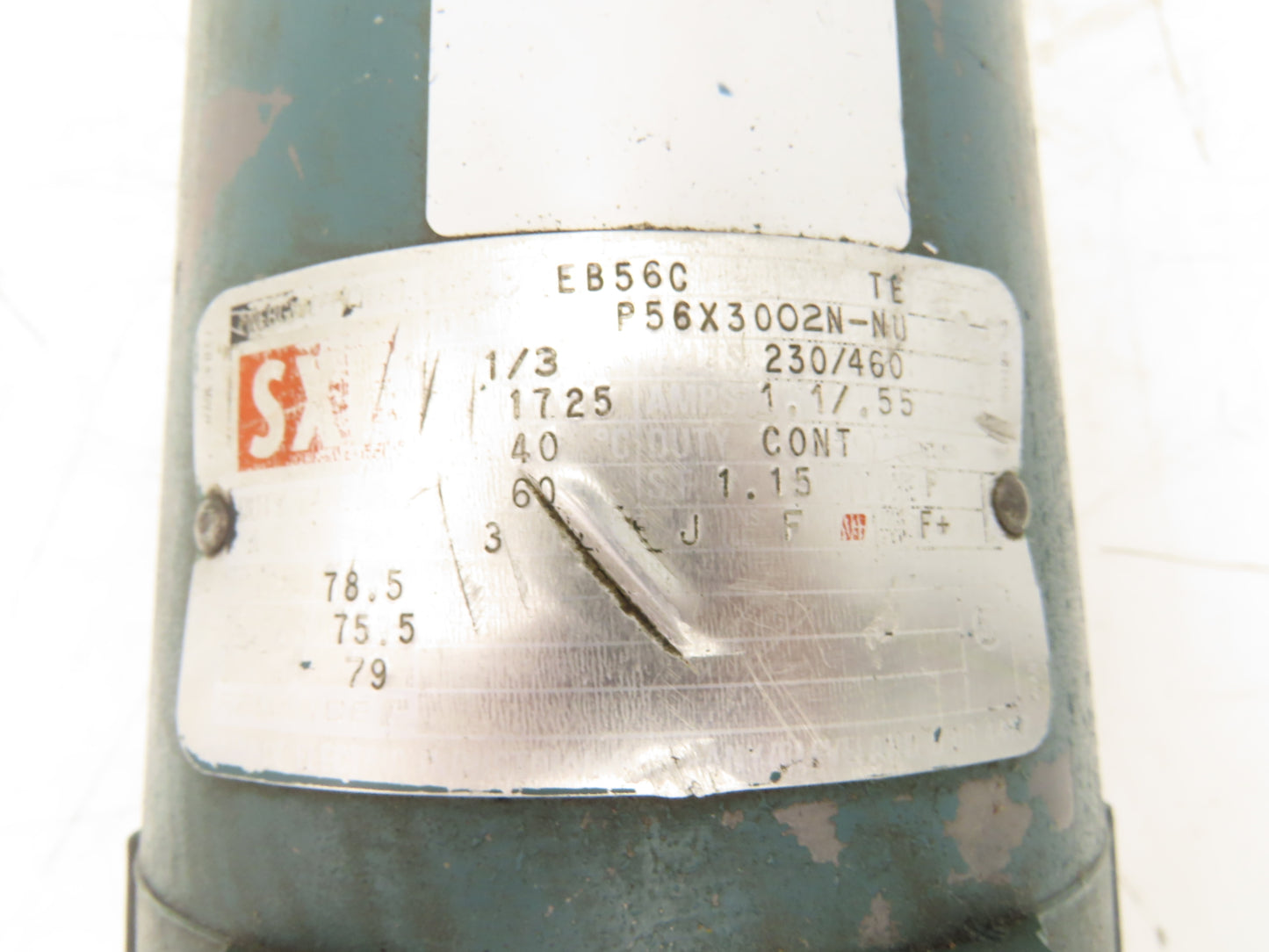 Reliance P56X3002N-NU Gearmotor 60:1 Dodge Reducer 29rpm 1/3Hp 230/460V 56C RH