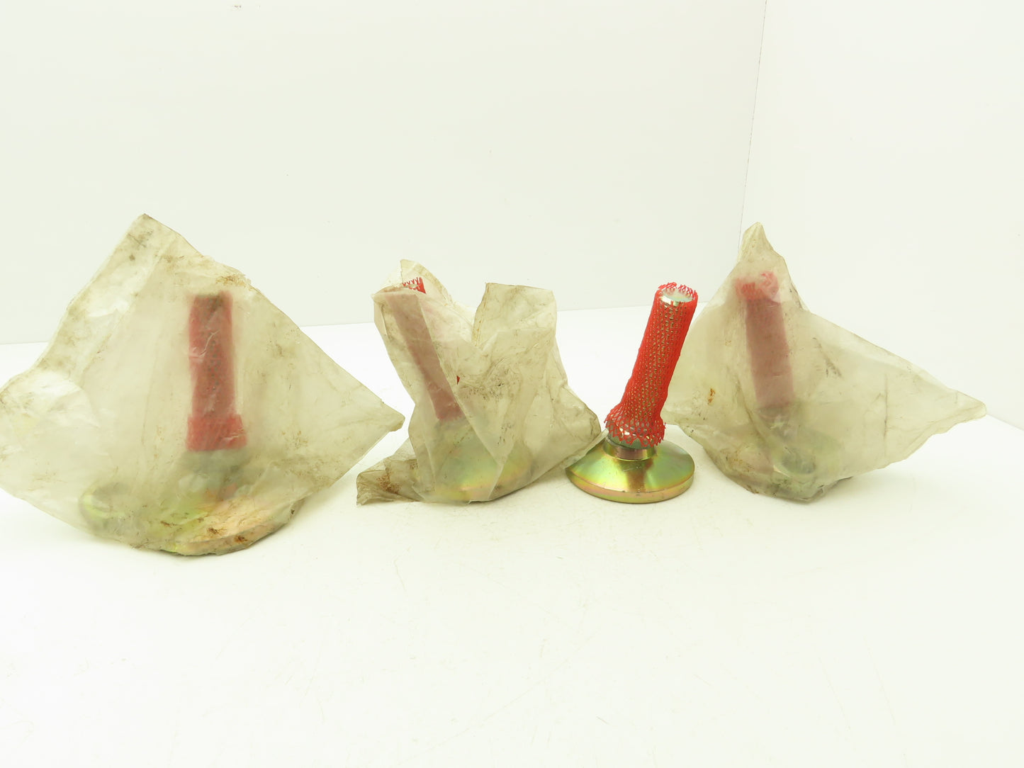 Carr Lane CL-16-SLF Stud Leveling Foot Zink Plated 4" Pad 1" Stud Lot of 4 Read