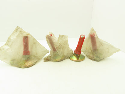 Carr Lane CL-16-SLF Stud Leveling Foot Zink Plated 4" Pad 1" Stud Lot of 4 Read