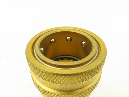 Hansen 8-ST Quick Disconnect Coupling ST Series 1" Hose 1" Body NBR Seal Brass