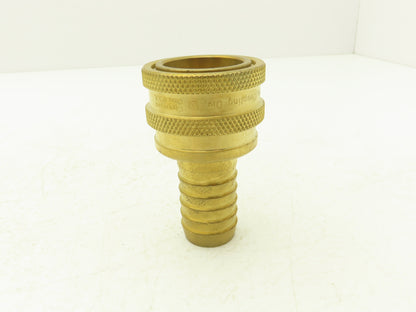 Hansen 8-ST Quick Disconnect Coupling ST Series 1" Hose 1" Body NBR Seal Brass