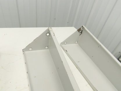 Omga Machine Base Table Legs 26-1/2" Long White Radial Arm Saw Set of 4
