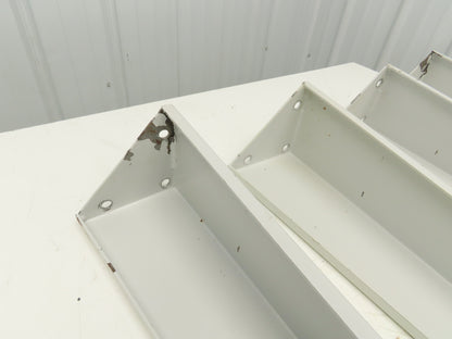 Omga Machine Base Table Legs 26-1/2" Long White Radial Arm Saw Set of 4