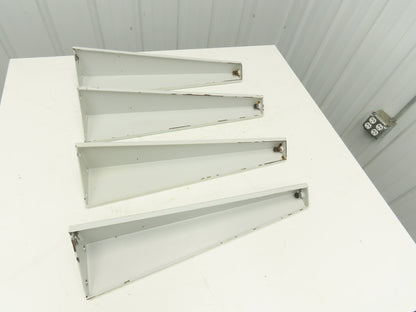 Omga Machine Base Table Legs 26-1/2" Long White Radial Arm Saw Set of 4