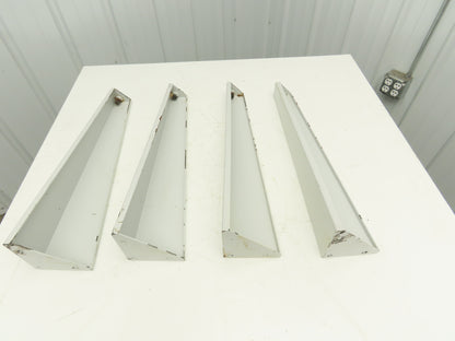 Omga Machine Base Table Legs 26-1/2" Long White Radial Arm Saw Set of 4