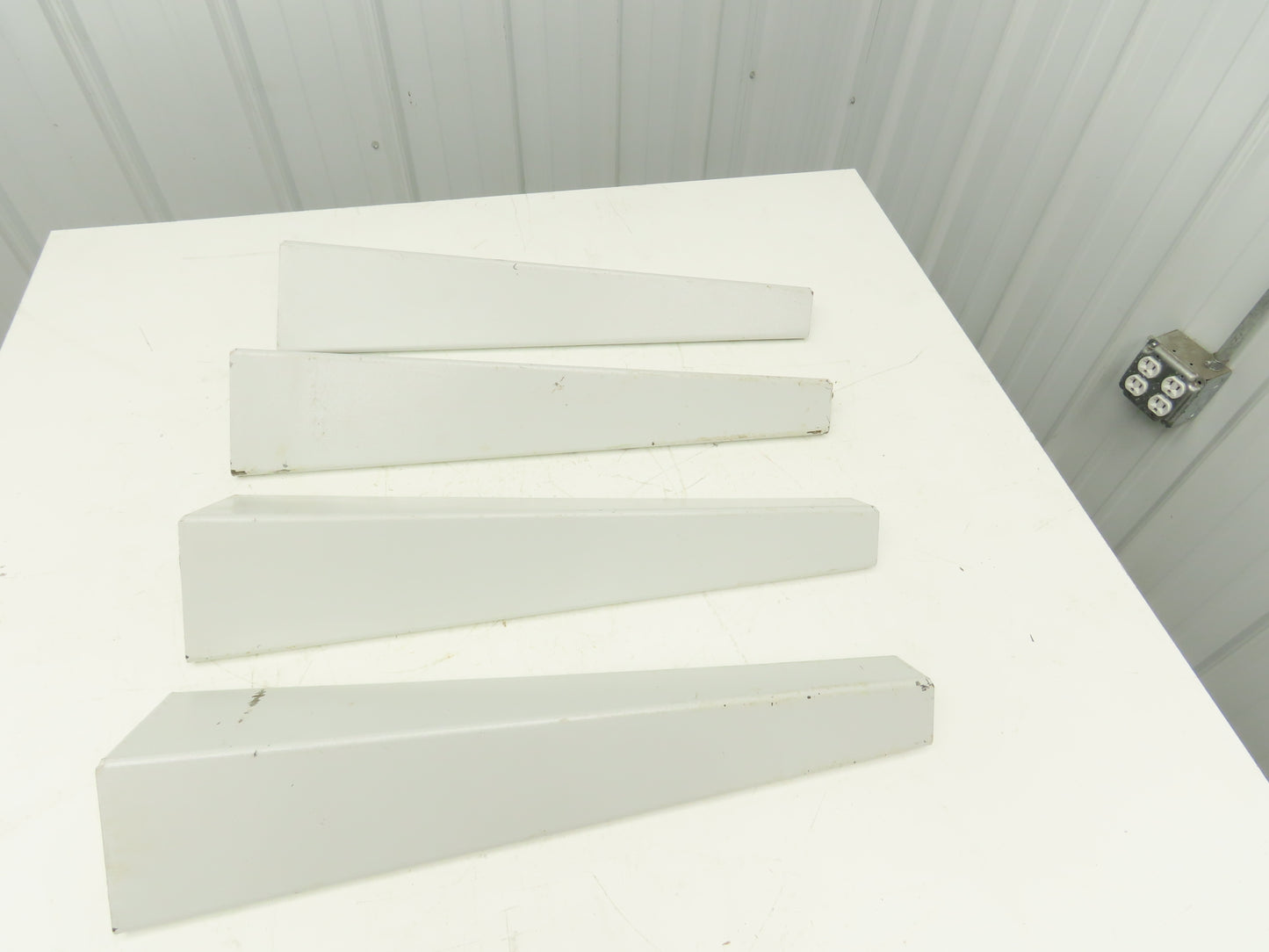 Omga Machine Base Table Legs 26-1/2" Long White Radial Arm Saw Set of 4