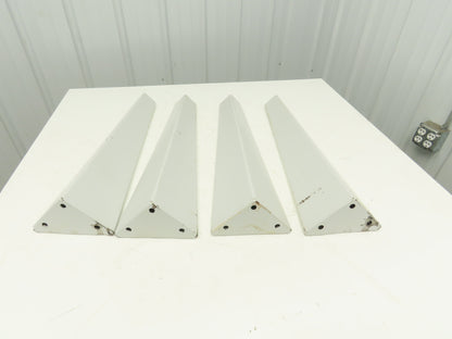 Omga Machine Base Table Legs 26-1/2" Long White Radial Arm Saw Set of 4