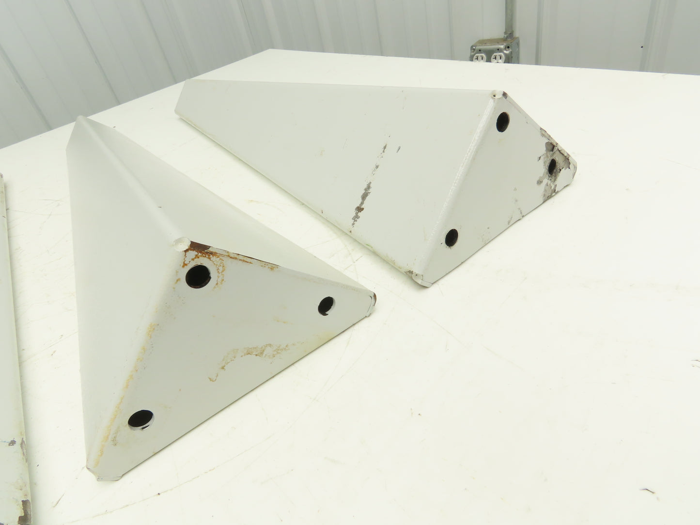 Omga Machine Base Table Legs 26-1/2" Long White Radial Arm Saw Set of 4
