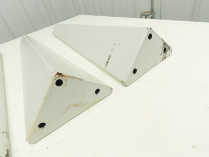 Omga Machine Base Table Legs 26-1/2" Long White Radial Arm Saw Set of 4