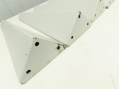 Omga Machine Base Table Legs 26-1/2" Long White Radial Arm Saw Set of 4
