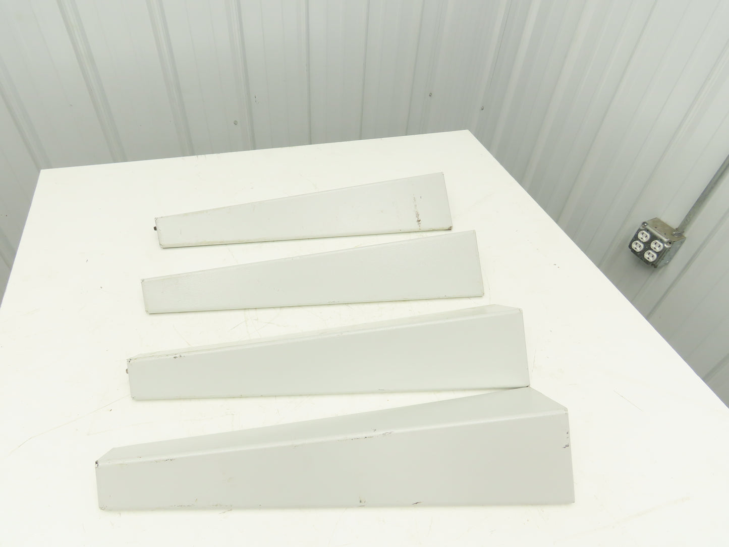 Omga Machine Base Table Legs 26-1/2" Long White Radial Arm Saw Set of 4