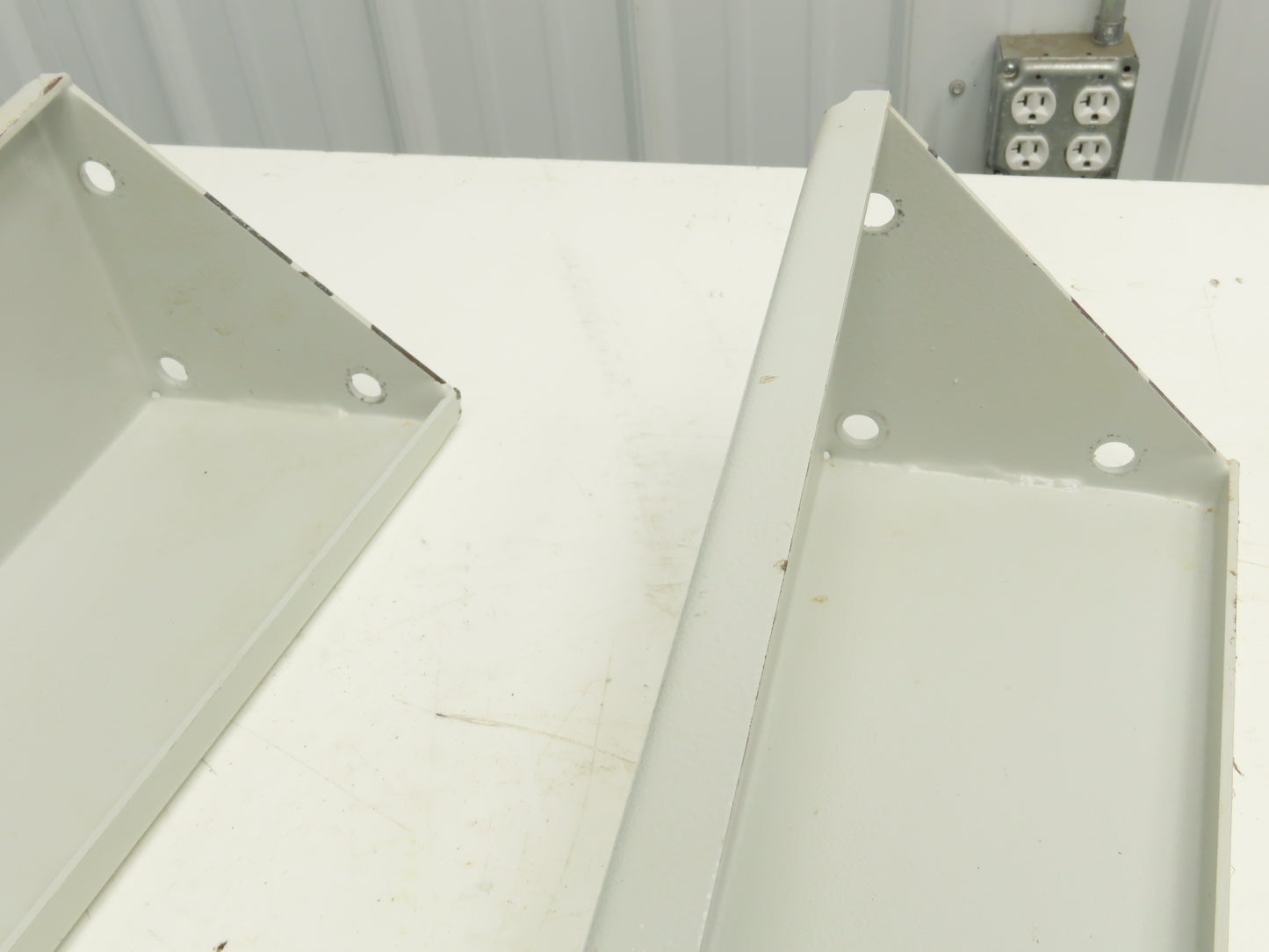 Omga Machine Base Table Legs 26-1/2" Long White Radial Arm Saw Set of 4