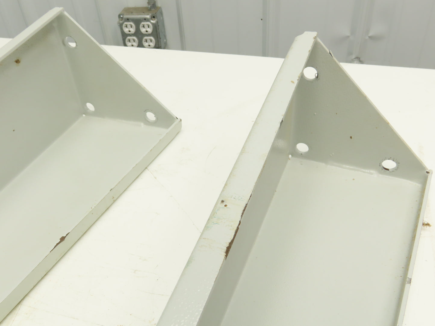 Omga Machine Base Table Legs 26-1/2" Long White Radial Arm Saw Set of 4