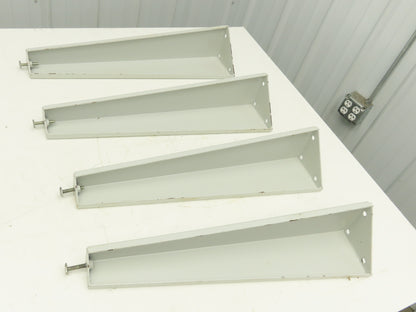 Omga Machine Base Table Legs 26-1/2" Long White Radial Arm Saw Set of 4
