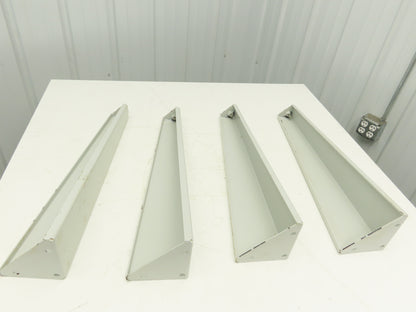 Omga Machine Base Table Legs 26-1/2" Long White Radial Arm Saw Set of 4