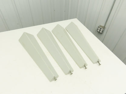 Omga Machine Base Table Legs 26-1/2" Long White Radial Arm Saw Set of 4