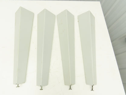 Omga Machine Base Table Legs 26-1/2" Long White Radial Arm Saw Set of 4