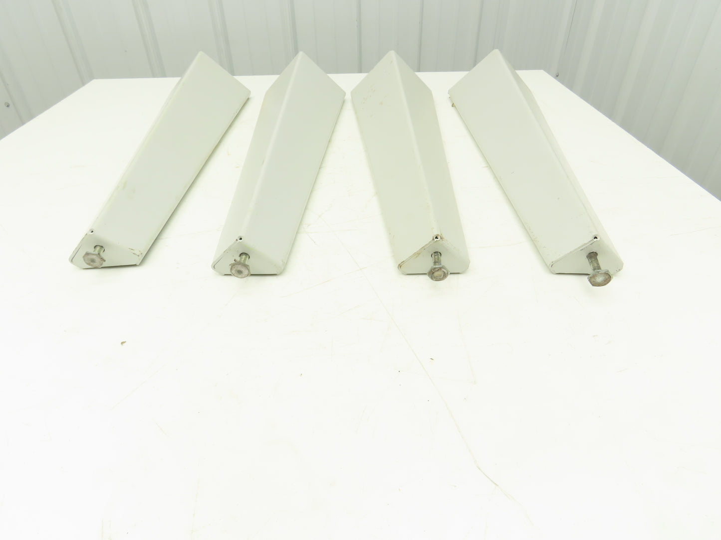 Omga Machine Base Table Legs 26-1/2" Long White Radial Arm Saw Set of 4