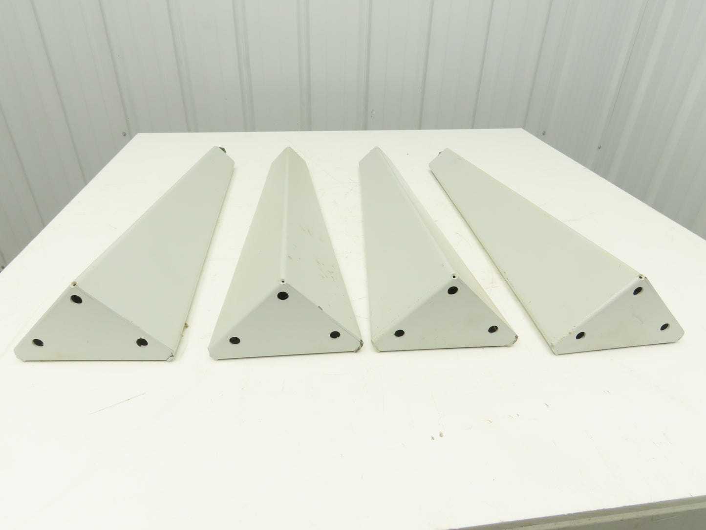 Omga Machine Base Table Legs 26-1/2" Long White Radial Arm Saw Set of 4