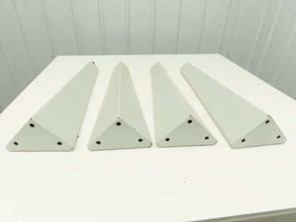 Omga Machine Base Table Legs 26-1/2" Long White Radial Arm Saw Set of 4