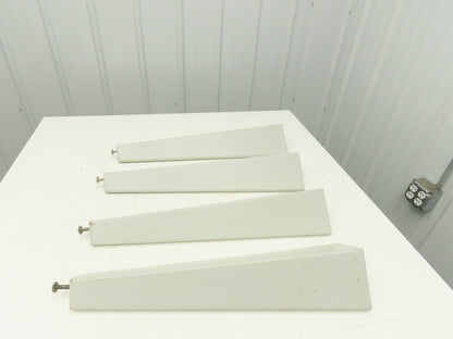 Omga Machine Base Table Legs 26-1/2" Long White Radial Arm Saw Set of 4
