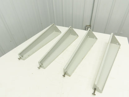 Omga Machine Base Table Legs 26-1/2" Long White Radial Arm Saw Set of 4