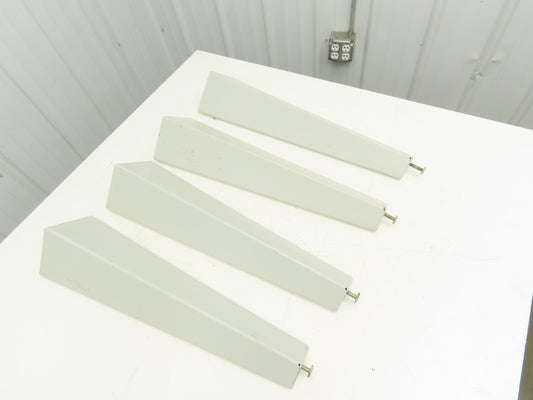 Omga Machine Base Table Legs 26-1/2" Long White Radial Arm Saw Set of 4