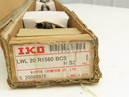 IKO LWL20R1560BCSHS2 Ball Screw 20mm x 1135mm 20mm Pitch 20mm Lead NSK Nut
