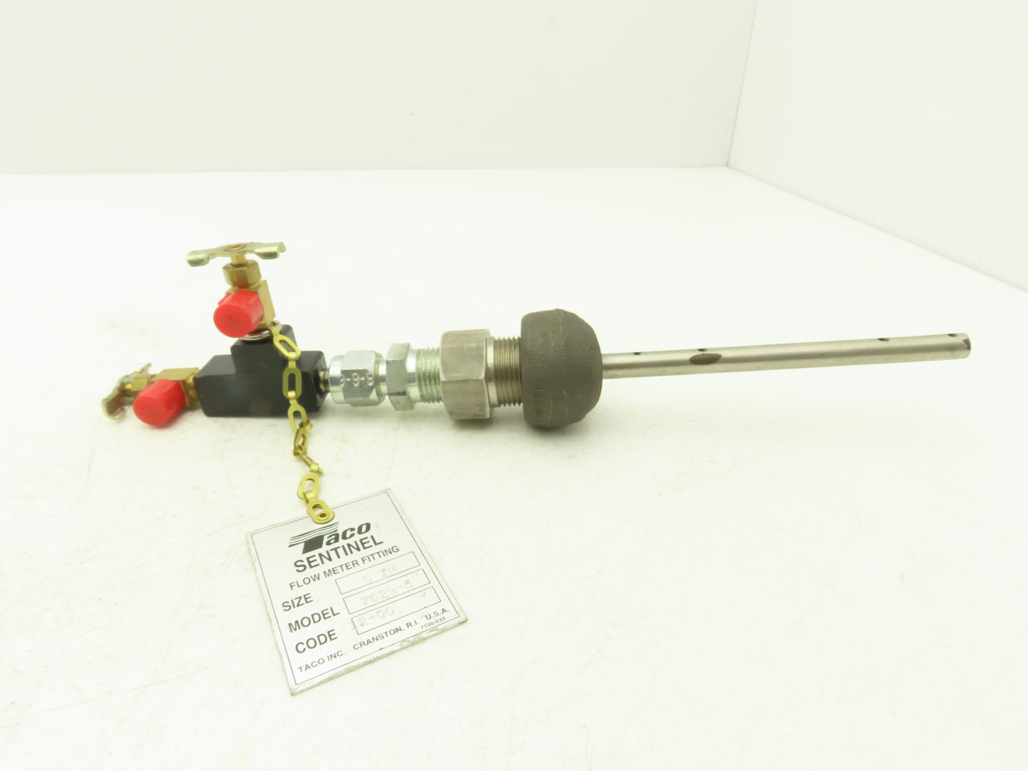 Taco Sentinel 7029-5  5" Tube Flow Meter Station 3/4"x1/2"NPT 12.5"OAL