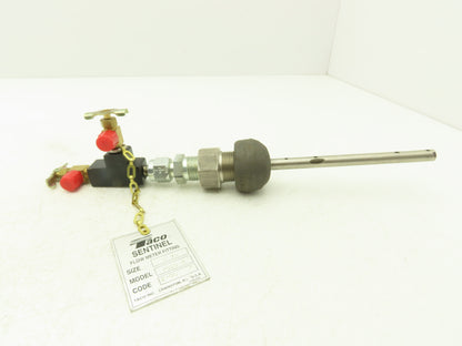 Taco Sentinel 7029-5  5" Tube Flow Meter Station 3/4"x1/2"NPT 12.5"OAL
