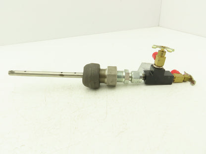 Taco Sentinel 7029-5  5" Tube Flow Meter Station 3/4"x1/2"NPT 12.5"OAL