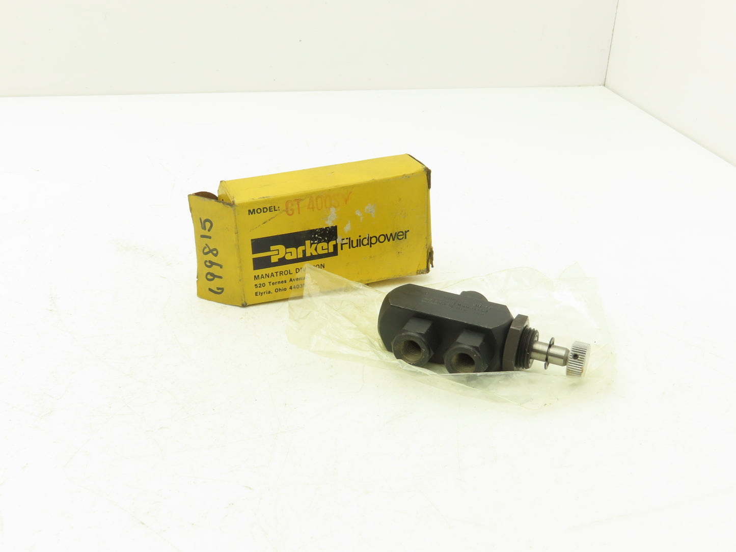 Parker GT400SV-10MT Hydraulic Guage Isolator Valve Block 1/4"NPT