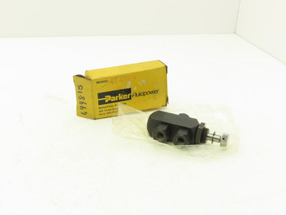 Parker GT400SV-10MT Hydraulic Guage Isolator Valve Block 1/4"NPT