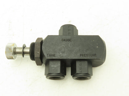 Parker GT400SV-10MT Hydraulic Guage Isolator Valve Block 1/4"NPT