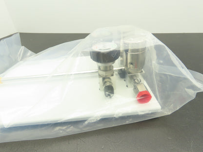 APTech AP3550/3650SM Four AL/238 Pneumatic Diaphragm Valve Assembly Round Knob