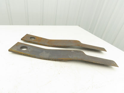 Woods 19160 Bush Hog Mower Blades Rotary Cutter 4"x 25.25"L  Set of 2 OEM