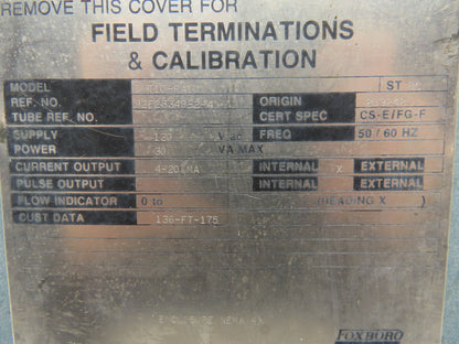 Foxboro IMT10-PA10 Magnetic Flow Transmitter 120VAC I/A Series