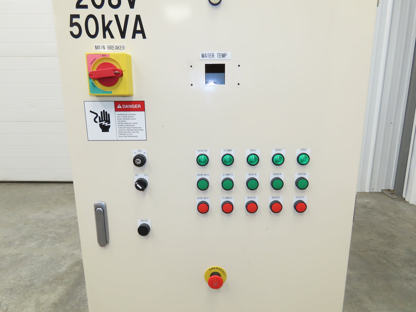 Electrical Enclosure 1200x700x240mm Backplate 200 Amp Disconnect 47x27x9"