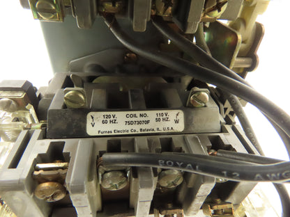 Furnas 22DP32A*E6 Reversing Motor Starter 10Hp Size 1 Max 27A 600 VAC Overload