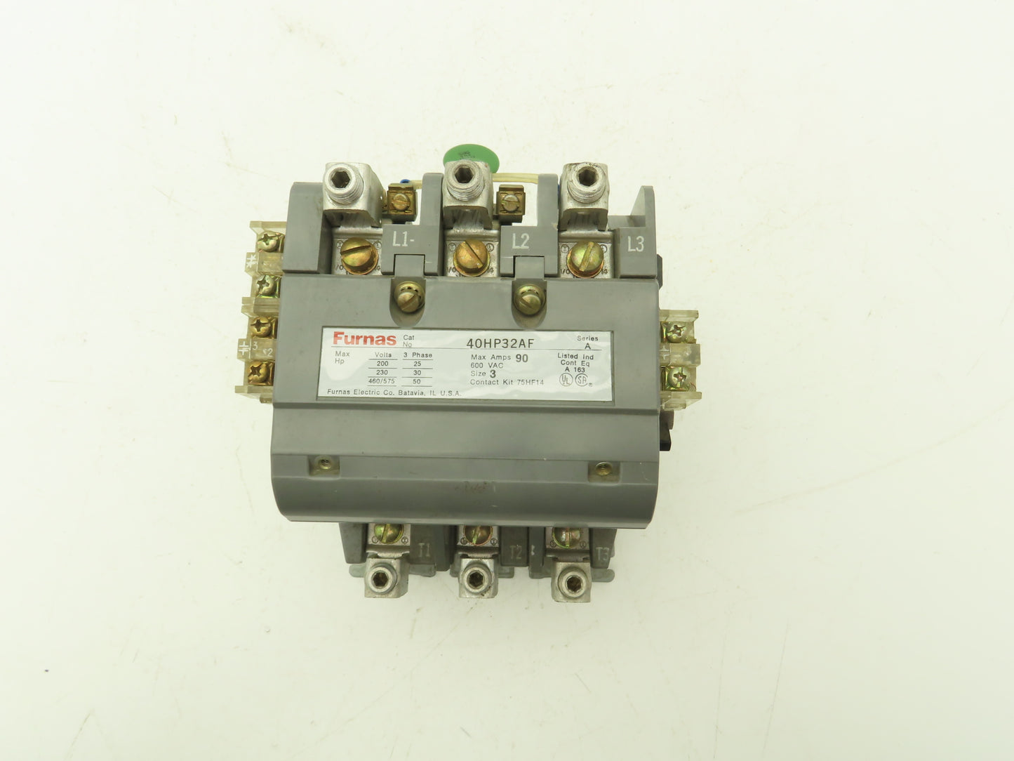 Furnas 40HP32AF Contactor Motor Starter 3Ph 600v 50Hp Ser A Coil 120v Size 3 90A