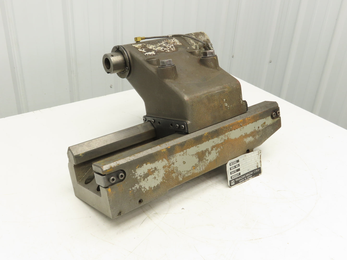 Yamazaki Mazak QT-8 Quick Turn 8 CNC Lathe Tailstock With Bed Rails